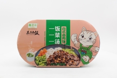 Рис саморазогревающийся (котята) LeiQia с тушеным мясом в тайваньском стиле 459 г