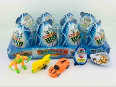 Яйцо ШОКОПРИЗ MAXI (мальчик)с игрушкой с шоколадно-молочной пастой и печньем 30 грамм